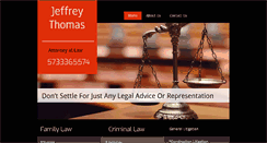 Desktop Screenshot of jeffthomasattorney.com