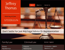 Tablet Screenshot of jeffthomasattorney.com